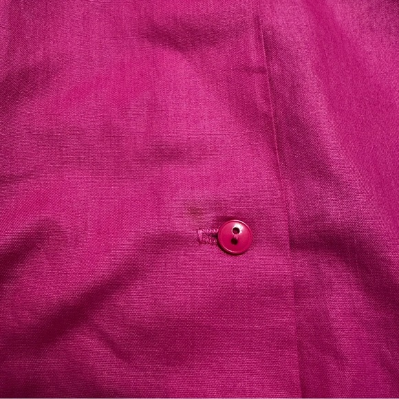 Vintage Eber San Francisco Fushia Button Back Blouse - Picture 3 of 8